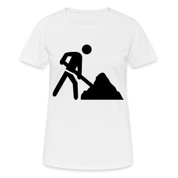 baustelle icon - Frauen T-Shirt atmungsaktiv - Weiß - Vorne - AI Model Female 172 dark (172cm)