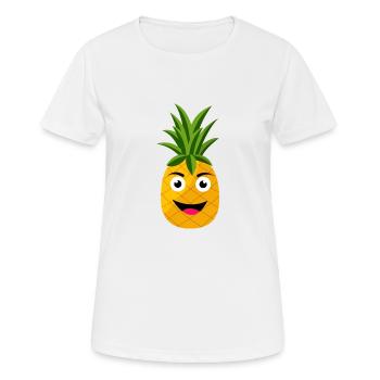 ananas - T-shirt respirant Femme - blanc - Devant - AI Model Female 172 dark (172cm)