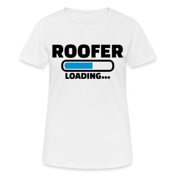 Couvreur - T-shirt respirant Femme - blanc - Devant - AI Model Female 172 dark (172cm)