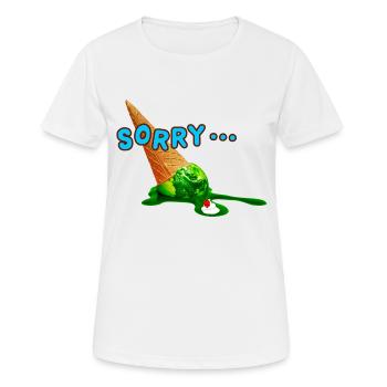 Désolé vous! - T-shirt respirant Femme - blanc - Devant - AI Model Female 172 dark (172cm)