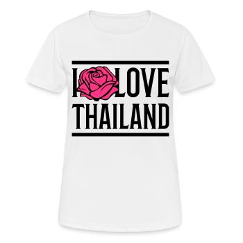 i love thailand - Frauen T-Shirt atmungsaktiv - Weiß - Vorne - AI Model Female 172 dark (172cm)