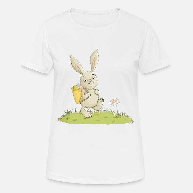 Cute Easter bunny - Women's Breathable T-Shirt - white