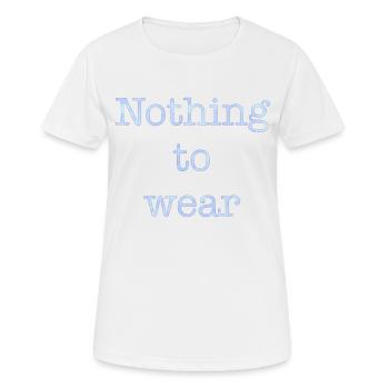 nothing to wear - T-shirt respirant Femme - blanc - Devant - AI Model Female 172 dark (172cm)