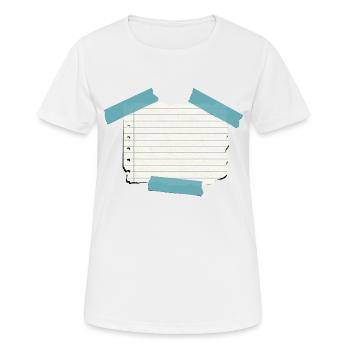 Remarque - T-shirt respirant Femme - blanc - Devant - AI Model Female 172 dark (172cm)