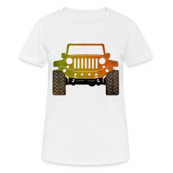 jeep - T-shirt respirant Femme - blanc - Devant - AI Model Female 172 dark (172cm)