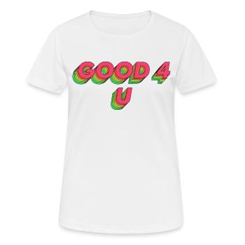 Gut 4 U - Frauen T-Shirt atmungsaktiv - Weiß - Vorne - AI Model Female 172 dark (172cm)