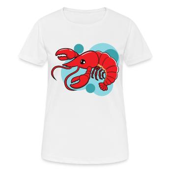 Homard - T-shirt respirant Femme - blanc - Devant - AI Model Female 172 dark (172cm)