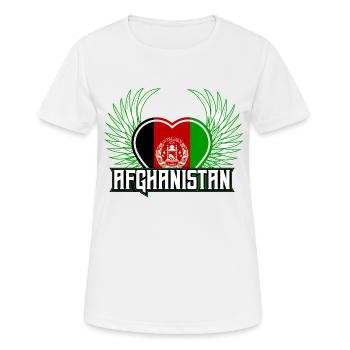 Afghanistan - T-shirt respirant Femme - blanc - Devant - AI Model Female 172 dark (172cm)