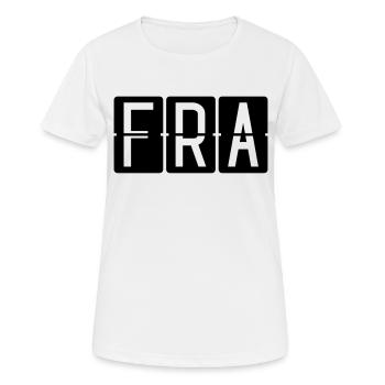 Francfort - T-shirt respirant Femme - blanc - Devant - AI Model Female 172 dark (172cm)