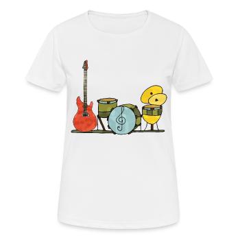 Musikinstrumente - Frauen T-Shirt atmungsaktiv - Weiß - Vorne - AI Model Female 172 dark (172cm)