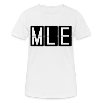 Malediven - Frauen T-Shirt atmungsaktiv - Weiß - Vorne - AI Model Female 172 dark (172cm)