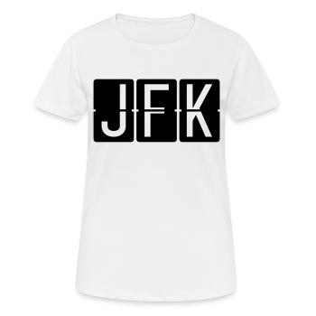 New York - T-shirt respirant Femme - blanc - Devant - AI Model Female 172 dark (172cm)