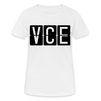 Venise - T-shirt respirant Femme - blanc - Devant - AI Model Female 172 dark (172cm)