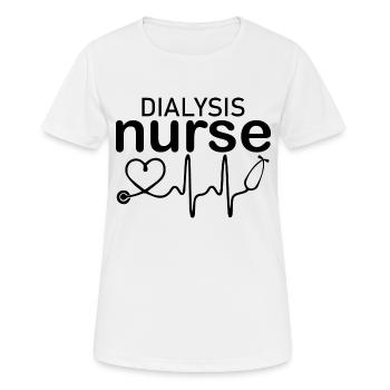 Infirmière Krankenschwester Corona - T-shirt respirant Femme - blanc - Devant - AI Model Female 172 dark (172cm)