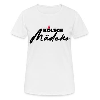 Kölsch Mädche - Frauen T-Shirt atmungsaktiv - Weiß - Vorne - AI Model Female 172 dark (172cm)