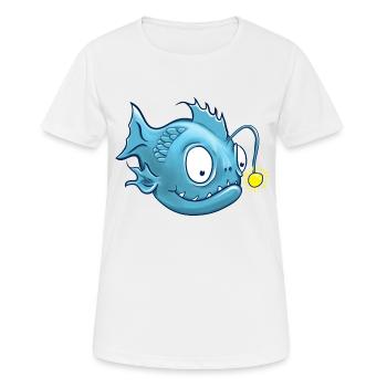 Lanternfish or frogfish - Women's Breathable T-Shirt - white - Front - AI Model Female 172 dark (172cm)