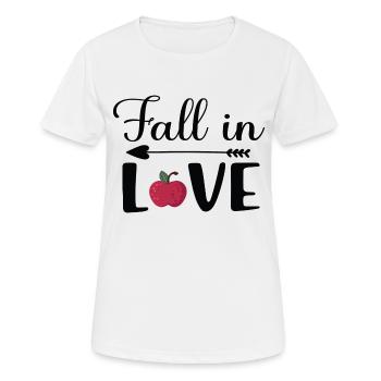 Cas d’amour - T-shirt respirant Femme - blanc - Devant - AI Model Female 172 dark (172cm)