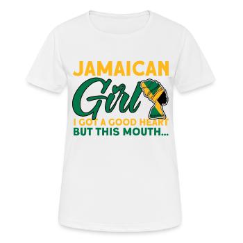 Jamaica Jamaican Flag Gift - Women's Breathable T-Shirt - white - Front - AI Model Female 172 dark (172cm)