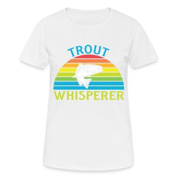 Fishermen Fishing Fishing Fishing Anglers Fish Fish - Women's Breathable T-Shirt - white - Front - AI Model Female 172 dark (172cm)