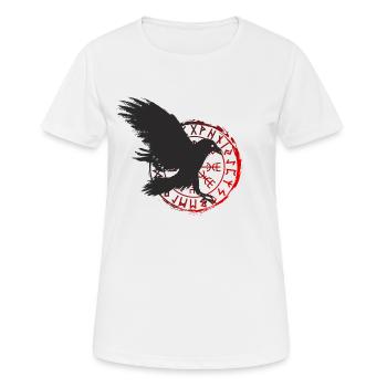 Corbeau - T-shirt respirant Femme - blanc - Devant - AI Model Female 172 dark (172cm)