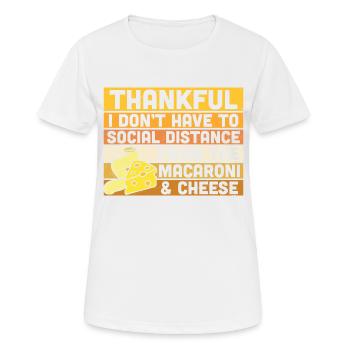 Thankful - Thanksgiving-Zitate - Frauen T-Shirt atmungsaktiv - Weiß - Vorne - AI Model Female 172 dark (172cm)