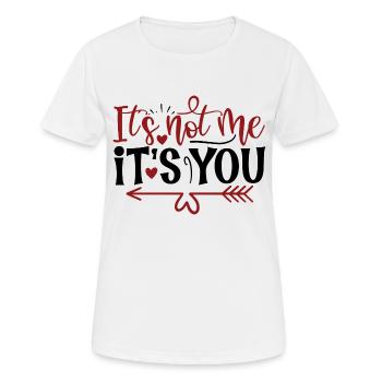 Ce n’est pas moi c’est toi - T-shirt respirant Femme - blanc - Devant - AI Model Female 172 dark (172cm)