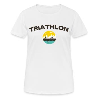 Triathlon - T-shirt respirant Femme - blanc - Devant - AI Model Female 172 dark (172cm)