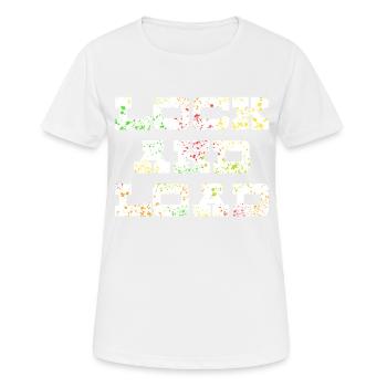 Lock N Load Paint Splatter1 - Frauen T-Shirt atmungsaktiv - Weiß - Vorne - AI Model Female 172 dark (172cm)