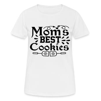 Moms Best Cookies - Women's Breathable T-Shirt - white - Front - AI Model Female 172 dark (172cm)