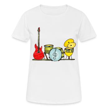 Musikinstrumente - Frauen T-Shirt atmungsaktiv - Weiß - Vorne - AI Model Female 172 dark (172cm)