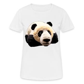Panda groß - Frauen T-Shirt atmungsaktiv - Weiß - Vorne - AI Model Female 172 dark (172cm)