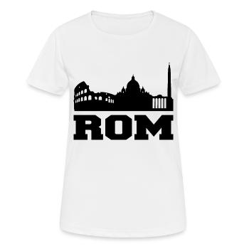 Rom Design/ Stadt Design - Frauen T-Shirt atmungsaktiv - Weiß - Vorne - AI Model Female 172 dark (172cm)