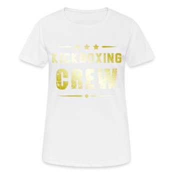 Kickboxing Crew - Women's Breathable T-Shirt - white - Front - AI Model Female 172 dark (172cm)
