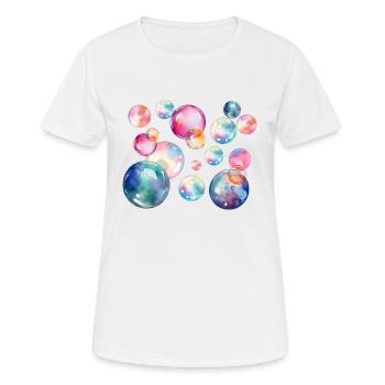 Bulles de rêve - T-shirt respirant Femme - blanc - Devant - AI Model Female 172 dark (172cm)