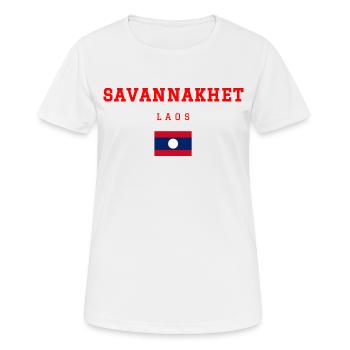 Savannakhet Laos - Women's Breathable T-Shirt - white - Front - AI Model Female 172 dark (172cm)