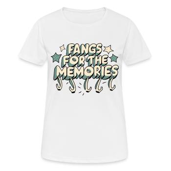 pour les souvenirs - T-shirt respirant Femme - blanc - Devant - AI Model Female 172 dark (172cm)