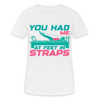 You Had Me At Feet In Straps 22 - Women's Breathable T-Shirt - white - Front - AI Model Female 172 dark (172cm)
