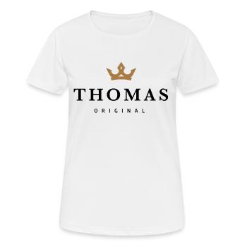 Thomas - T-shirt respirant Femme - blanc - Devant - AI Model Female 172 dark (172cm)