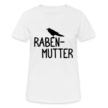 Rabenmutter Rabe Mutter Mama Mami - Frauen T-Shirt atmungsaktiv - Weiß - Vorne - AI Model Female 172 dark (172cm)