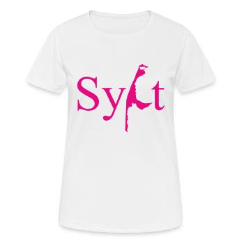 Sylt - Mer du Nord - Allemagne - Kampen - Île - T-shirt respirant Femme - blanc - Devant - AI Model Female 172 dark (172cm)
