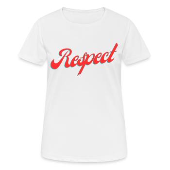 Respect - Women's Breathable T-Shirt - white - Front - AI Model Female 172 dark (172cm)