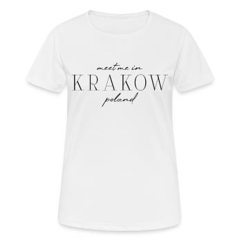 Cracovie, Pologne Style Design T-shirt - T-shirt respirant Femme - blanc - Devant - AI Model Female 172 dark (172cm)