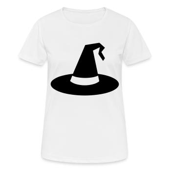 chapeau magique - T-shirt respirant Femme - blanc - Devant - AI Model Female 172 dark (172cm)