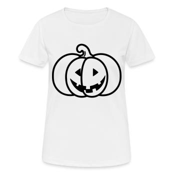 citrouille - T-shirt respirant Femme - blanc - Devant - AI Model Female 172 dark (172cm)