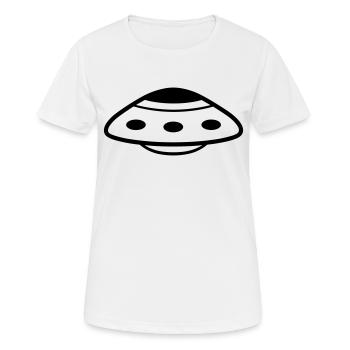 soucoupe volante - T-shirt respirant Femme - blanc - Devant - AI Model Female 172 dark (172cm)