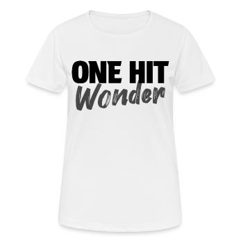 ONE HIT WONDER - Frauen T-Shirt atmungsaktiv - Weiß - Vorne - AI Model Female 172 dark (172cm)