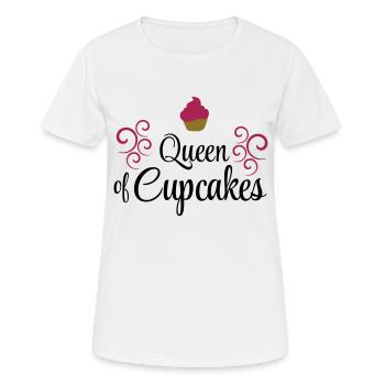 Cupcakes - Women's Breathable T-Shirt - white - Front - AI Model Female 172 dark (172cm)