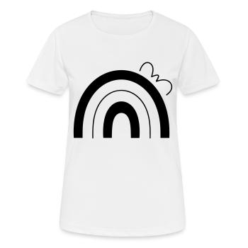 Arc en ciel - T-shirt respirant Femme - blanc - Devant - AI Model Female 172 dark (172cm)