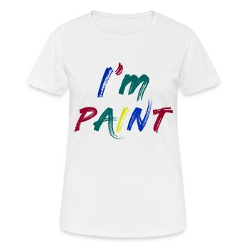 I'M PAINT - I Love to Finger Paint – Finger Paints - Women's Breathable T-Shirt - white - Front - AI Model Female 172 dark (172cm)