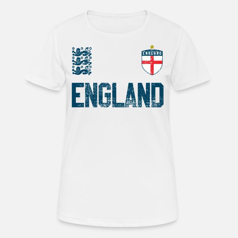 England - Women's Breathable T-Shirt - white